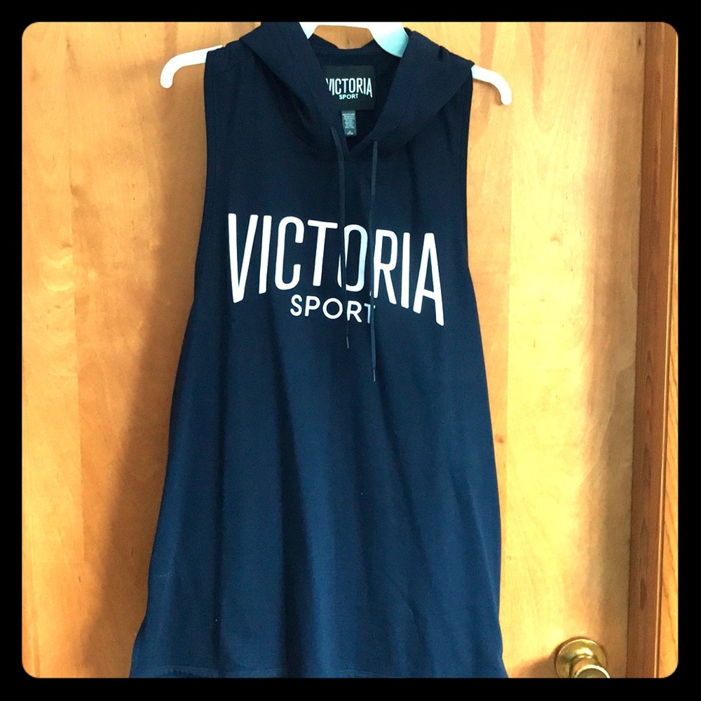 Racerback, sleeveless hoodie